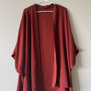 Boohoo Rust Kimono Cardigan
